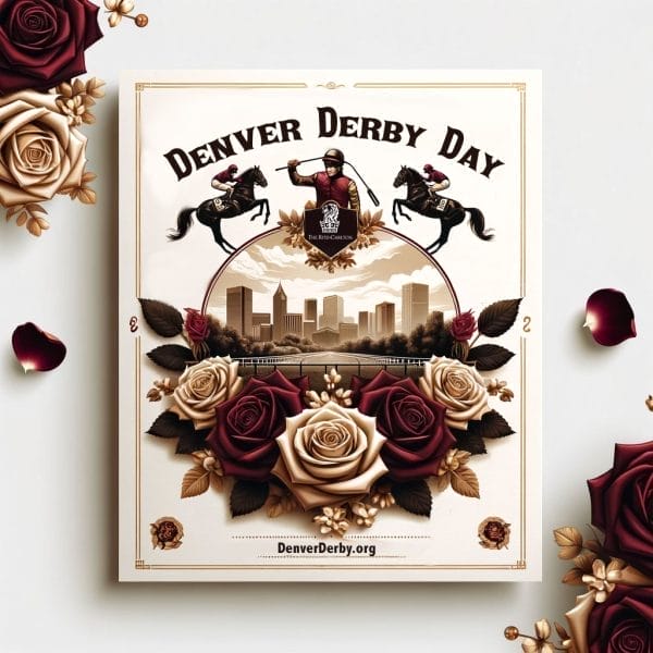 Denver Halloween Derby Day Poster Roses Best in Denver