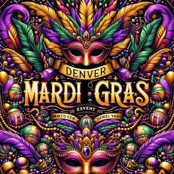 Denver Halloween colorful Mardi Gras masks Best in Denver